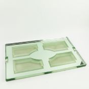 JEAN LUCE (1895-1964) FRENCH ART DECO GLASS TABLE CENTER PIECE CIRCA 1930s