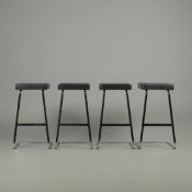 KNOLL FOUR SEASONS BARSTOOLS, A SET OF 4