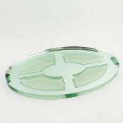 JEAN LUCE (1895-1964) FRENCH ART DECO GLASS TABLE CENTER PIECE CIRCA 1930s