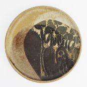 DIANA WORTHY CRICH POTTERY. DISH.