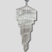 MURANO GLASS CHANDELIER.