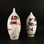 YURI ZATARAIN (MEXICAN B. 1972) VASES. (2).