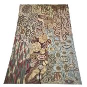 VINTAGE INDIAN CREWELWORK TEXTILE.