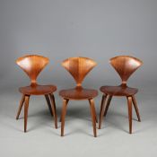 THE CHERNER CHAIR COMPANY SIDE CHAIRS, A SET OF 3