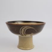 IN THE MANNER OF SHOJI HAMADA. FOOTED BOWL.
