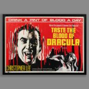 TASTE THE BLOOD OF DRACULA FILM POSTER, 1969.
