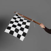 FORMULA 1 CHEQUERED FLAG, 1970.