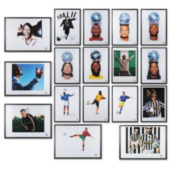 COLLECTION OF 17 ORIGINAL FIFA 100 CENTENARY PRINTS (17).