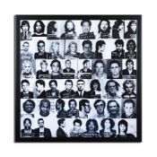 CELEBRITY MUG SHOTS COLLAGE.