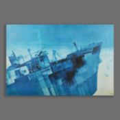 STEPHEN GRIMES (1927-1988). BOAT BLUE.