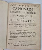 WILLIAM BEVERIDGE (GUILIELMO BEVEREGIO). CODEX CANONUM ECCLESIAE PRIMATIVAE VINDICATUS AC ILLUSTRATU