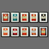 IN THE MANNER OF HARLAND MILLER. A SET OF 10 PENGUIN BOOK POLITICAL SLOGAN PRINTS.
