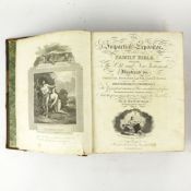 EZEKIEL BLOMFIELD. THE IMPARTIAL EXPOSITOR AND FAMILY BIBLE, 2 VOLS, CA. 1815 (2).