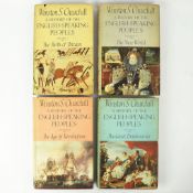 WINSTON S. CHURCHILL. A HISTORY OF THE ENGLISH-SPEAKING PEOPLES, VOLS I-IV.