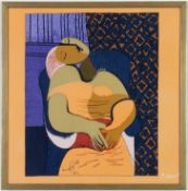 AFTER PABLO PICASSO. SLEEPING WOMAN ON SILK. (d)