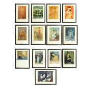 PABLO PICASSO. PEINTURES EN BLEU ET ROSE. (d)