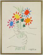 PABLO PICASSO. BOUQUET OF FLOWERS. (d)