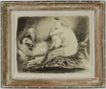 PABLO PICASSO. LE DORMEUR. (d)