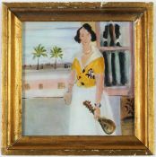 AFTER HENRI MATISSE. LA MANDOLINISTE A LA FENETRE.