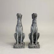 SELECTED BY PAOLO MOSCHINO SCULPTURAL DOGS, A PAIR.