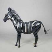 IGNATIUS CHINYANI (ZIMBABWE) SMALL SCULPTURAL ZEBRA.