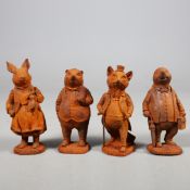 SCULPTURAL CHARACTERS, A COLLECTION OF 4 DIFFERING.