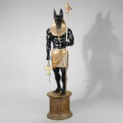 CONTEMPORARY SCHOOL SCULPTURAL STUDY OF ANUBIS.