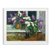 VYACHESLAV PERETA (21ST CENTURY). STILL LIFE WITH LILAC.