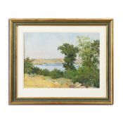 YAKOV GUSLISTYI (1914-1972). BY THE RIVER 1954.
