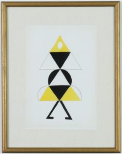 SONIA DELAUNAY. LA DANSEUSE JAUNE I’ENTRACTE DU COEUR A GAZ.