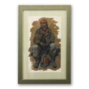 ARKADI MARTIROSOV (1927-2015). SEATED MINER 1951.