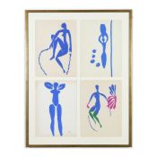 HENRI MATISSE. A SET OF FOUR BLUE NUDES.