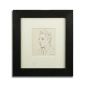 PABLO PICASSO. PORTRAIT DE RAYMOND RADIGUET. (d)