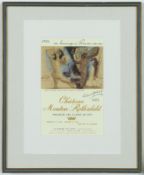 AFTER PABLO PICASSO. CHATEAU MOUTON ROTHSCHILD WINE LABEL LITHOGRAPH.