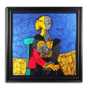 PABLO PICASSO. FEMME ASSISE. (d)