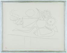 PABLO PICASSO. STILL LIFE WITH SQUID. (d)