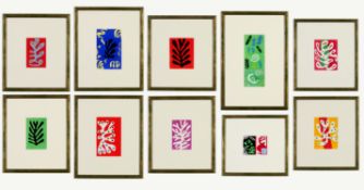 HENRI MATISSE. A SET OF TEN RARE POCHOIR.