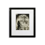 JACQUES SIMON. MARC CHAGALL BEFORE THE WINDOWS DESIGNED FOR THE SYNAGOGUE AT THE HADDASH MEDICAL CEN