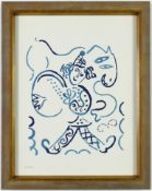 MARC CHAGALL. LE CLOWN. (d)