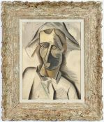 PABLO PICASSO. TETE D’ARLEQUIN LITHOGRAPH. (d)
