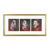 FRANCIS BACON. THREE STUDIES OF ISABEL RAWSTHORNE, 1966.