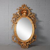 NAPOLEON III STYLE WALL MIRROR.