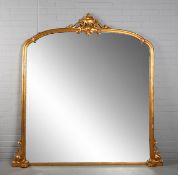 VICTORIAN DESIGN GILTWOOD OVERMANTEL.