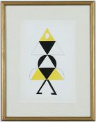 SONIA DELAUNAY. LA DANSEUSE JAUNE I’ENTRACTE DU COEUR A GAZ. (d)