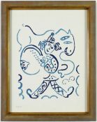 MARC CHAGALL. LE CLOWN. (d)