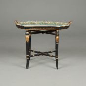 VICTORIAN INSPIRED CERAMIC TRAY TABLE.