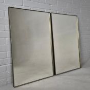 1970S ITALIAN STYLE WALL MIRRORS, A PAIR.