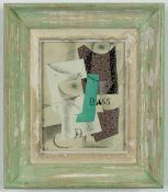 PABLO PICASSO. CUBIST COMPOSITION. (d)