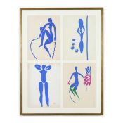 HENRI MATISSE. A SET OF FOUR BLUE NUDES.