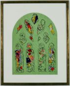 MARC CHAGALL. STUDY FOR A STAINED GLASS WINDOW. (d)